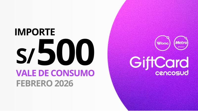 Vale de consumo de 500 soles